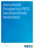 Aanvullend Prospectus FBTO. Aandelenfonds