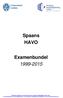 Spaans HAVO. Examenbundel 1999-2015