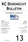 KC DORDRECHT BULLETIN