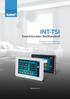 INT TSI. Touchscreen Bediendeel. Intelligent bediendeel voor InteGra alarmsystemen. www.osec.nl