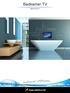 Badkamer TV. Waterdichte TV. AquaSound
