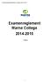 Examenreglement Marne College 2014-2015