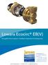 Lowara Ecocirc EB(V) Hoogefficiënte traploos instelbare tapwatercirculatiepomp. Jansen Pompentechniek T: +31(0)485-371318 E: info@pompentechniek.