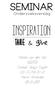 Seminar. Onderzoeksverslag