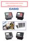Dealer handleiding Basis software. CASIO QT-6000 en QT-6100