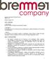 Algemene Voorwaarden (Werving & Selectie) augustus 2010. Bremmer Company VOF. Artikel 1. DEFINITIES