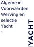 Algemene Voorwaarden Werving en selectie Yacht