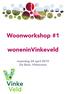 Woonworkshop #1. woneninvinkeveld. maandag 20 april 2015 De Boei, Vinkeveen