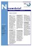 N ieuwsbrief. Algemene informatie. Jaargang 8, nummer 3. september 2015. In dit nummer: