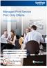 Managed Print Service Print Only Offerte
