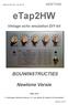 etap2hw Vintage echo emulation DIY kit BOUWINSTRUCTIES Newtone Versie Mei 2014