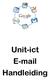Unit-ict E-mail Handleiding