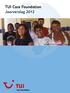 TUI Care Foundation Jaarverslag 2012. Youth mobilizers van Plan en Childhood in Brazilië