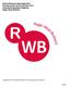 Eerste Bestuursrapportage 2013 Periode januari tot en met april 2013 Gemeenschappelijke Regeling Regio West-Brabant