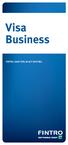 Visa Business FINTRO. GAAT VER, BLIJFT DICHTBIJ.