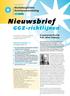 Nieuwsbrief. GGZ-richtlijnen. Multidisciplinaire Richtlijnontwikkeling. ggz. In memoriam Prof.dr. R.W. (Wim) Trijsburg