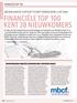 FINANCIËLE TOP 100 KENT 38 NIEUWKOMERS