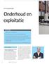 Onderhoud en exploitatie