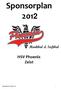 Sponsorplan 2012 HSV Phoenix Zeist