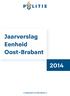 Jaarverslag Eenheid Oost-Brabant