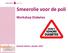 Smeerolie voor de poli. Workshop Diabetes
