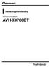 Bedieningshandleiding DVD RDS AV-ONTVANGER AVH-X8700BT. Nederlands