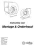 Instructies voor Montage & Onderhoud