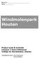 Windmolenpark Houten. Project nask & techniek Leerjaar 2 havo/atheneum College de Heemlanden, Houten. Namen: Klas:
