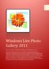 Windows Live Photo Gallery 2011