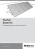 fischer Solar-fix Montagehandleiding voor gebruik op plat dak