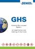 GHS. Globally Harmonized System. of classification and labeling of chemicals