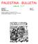 PALESTINA - BULLETIN