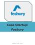 Case Startup: Fosbury
