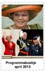 Voorwoord. Voor u ligt het programmaboekje met betrekking tot de activiteiten vanaf 22 april t/m 4 mei.