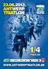 1/4. triatlon. www.antwerptriatlon.be