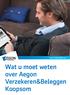 Aegon Verzekeren&Beleggen. Wat u moet weten over Aegon Verzekeren&Beleggen Koopsom