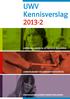 UWV Kennisverslag 2013-2
