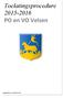 Toelatingsprocedure 2015-2016 PO en VO Velsen