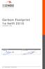 Carbon Footprint 1e helft 2015 (referentiejaar = 2010)