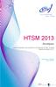 HTSM 2013. Richtlijnen. Call for Proposals voor projecten in de topsector HTSM, inclusief nanotechnologie en ICT