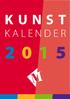 K U N S T K A L E N D E R 2 0 1 5