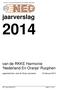jaarverslag van de RKKE Harmonie Nederland En Oranje Rucphen NEO Jaarverslag 2014 pagina 1 van 27