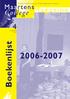 Boekenlijst 2006-2007