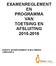 EXAMENREGLEMENT EN PROGRAMMA VAN TOETSING EN AFSLUITING 2015-2016