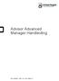 Advisor Advanced Manager Handleiding