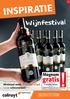 INSPIRATIE. Wijnfestival. gratis. Magnum. Minimaal werk, maximaal smaak Grote schoonmaak. Ook in deze folder: