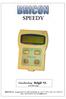 SPEEDY. Handleiding: België NL. BRICON nv : Europark Oost 15C, 9100 Sint-Niklaas, Tel: +32 3 777 39 74 Fax: +32 3 778 07 35. versie 008 of hoger