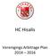 HC Hisalis Verenigings Arbitrage Plan 2014 2016