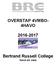 OVERSTAP 4VMBO- 4HAVO 2016-2017. Bertrand Russell College havo en vwo