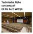 Technische Fiche concertzaal CC De Kern Wilrijk